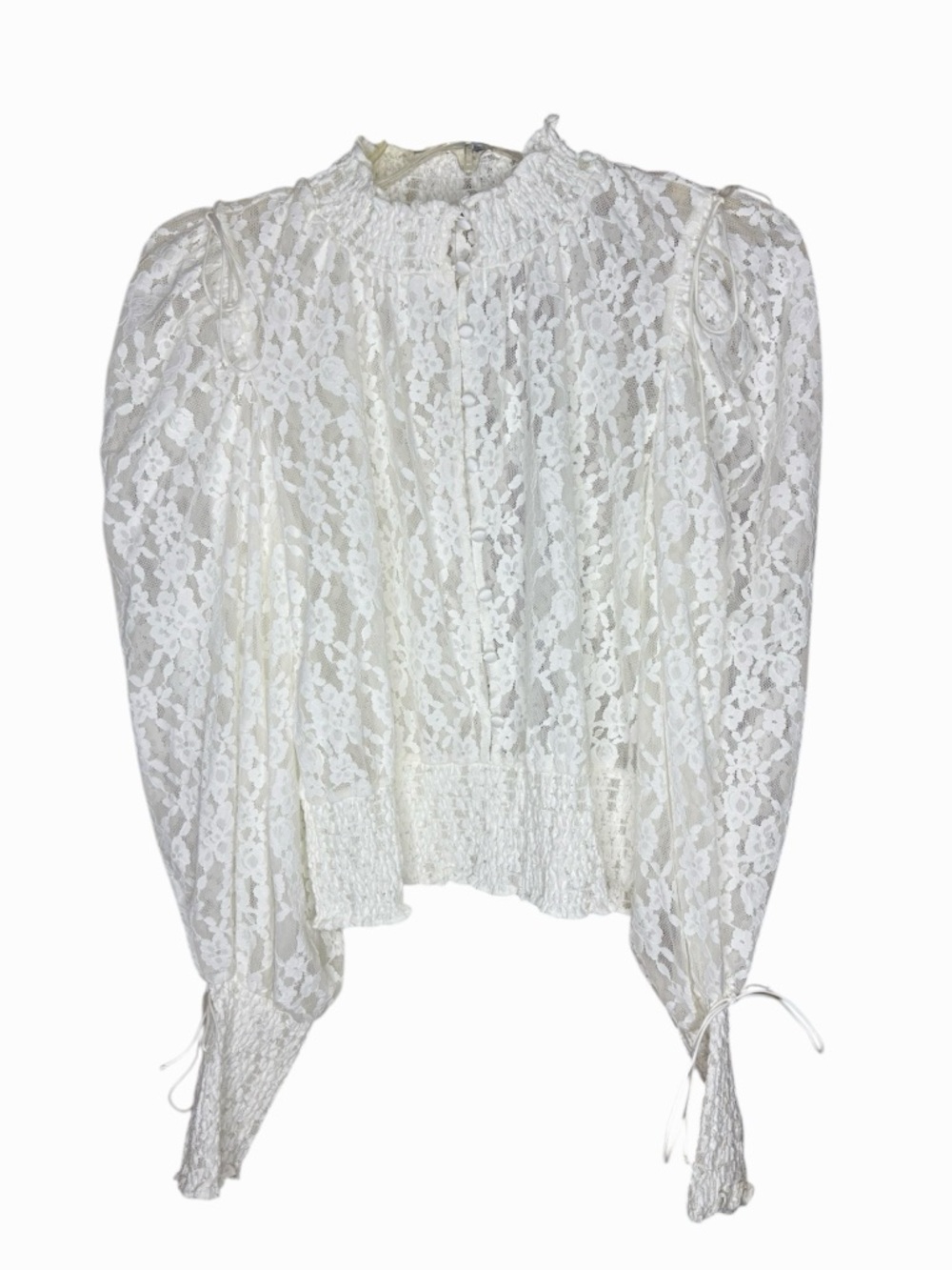 For Love & Lemons white lace blouse. Medium/large - Picture 7 of 10